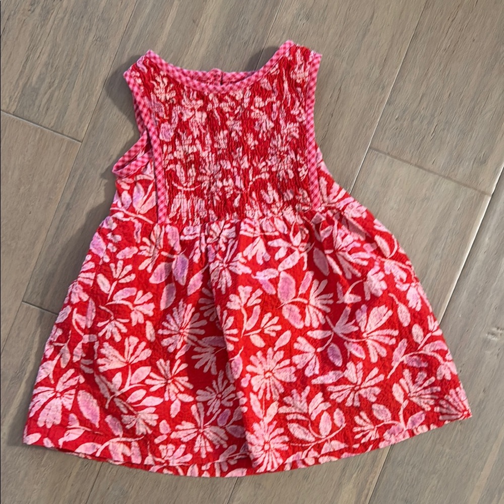 Floral Red/Pink Baby Girl Dress
